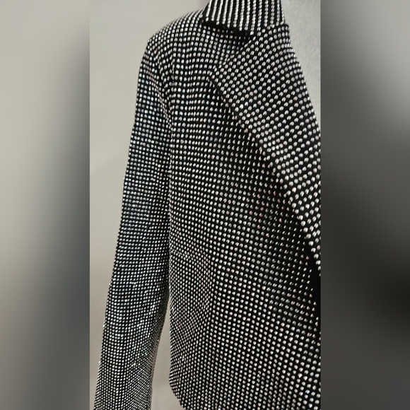 CLOUD TEN Jones Studded Cropped Blazer. Black Silver Studded. Size Small - Picture 7 of 15